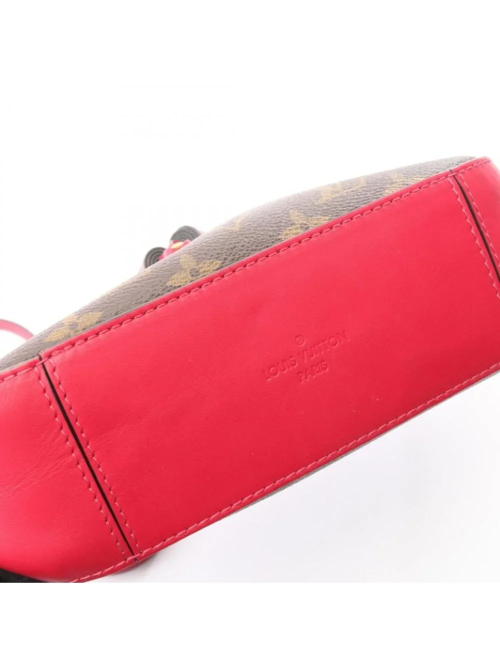 Louis Vuitton Shoulder Bag Saintonge Monogram Freesia Canvas Leather